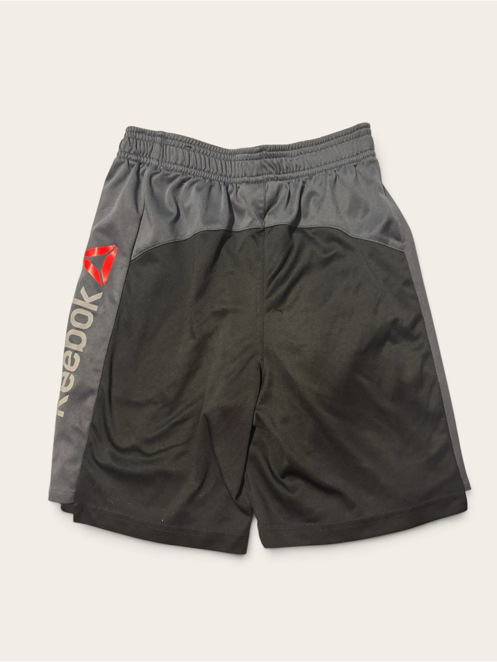 Reebok Black & Gray Boys' Athletic Shorts with Red Logos size 10/12 - Picture 5 of 5